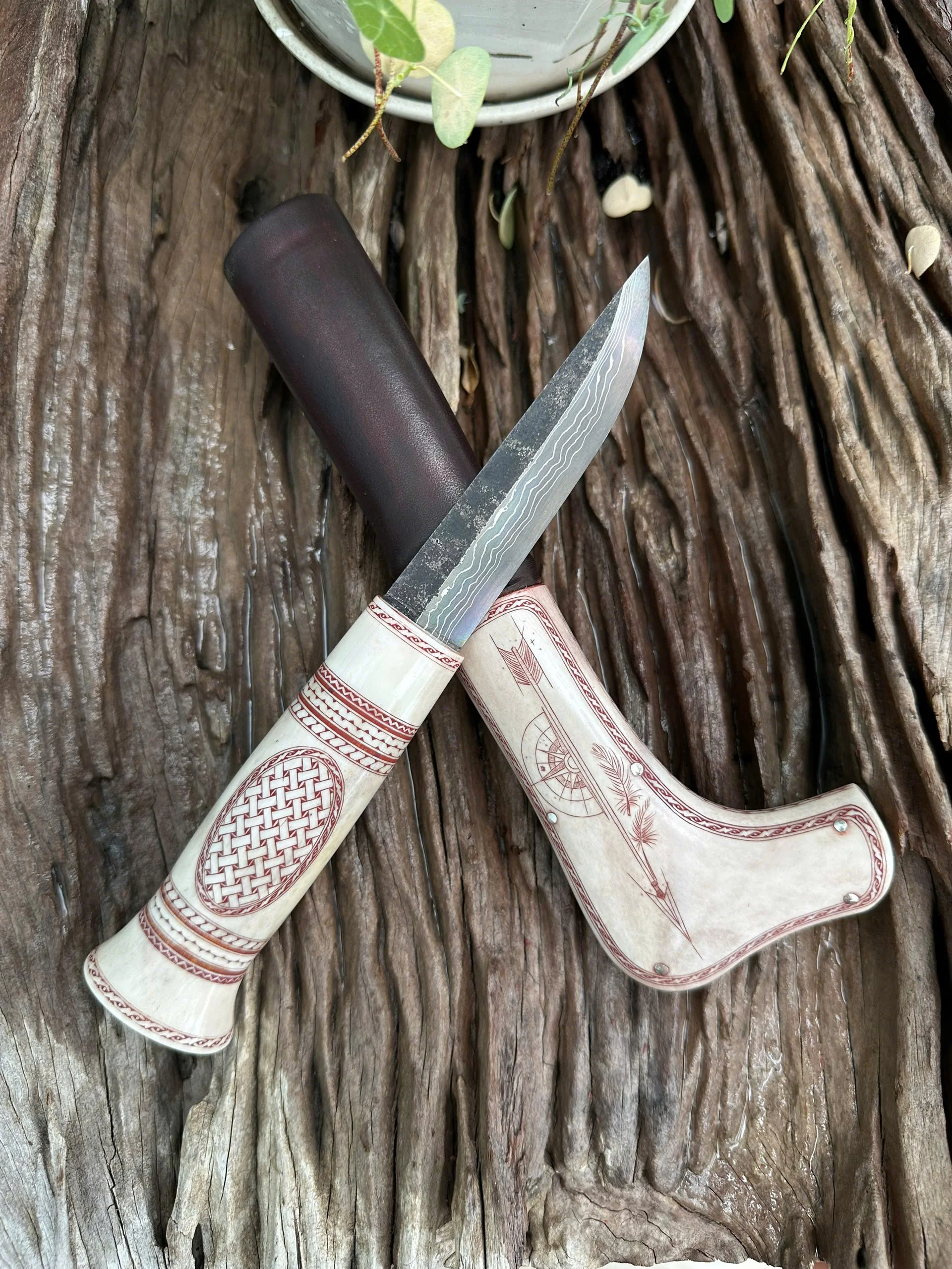 Antler Carving Knive - Sami Style view 1