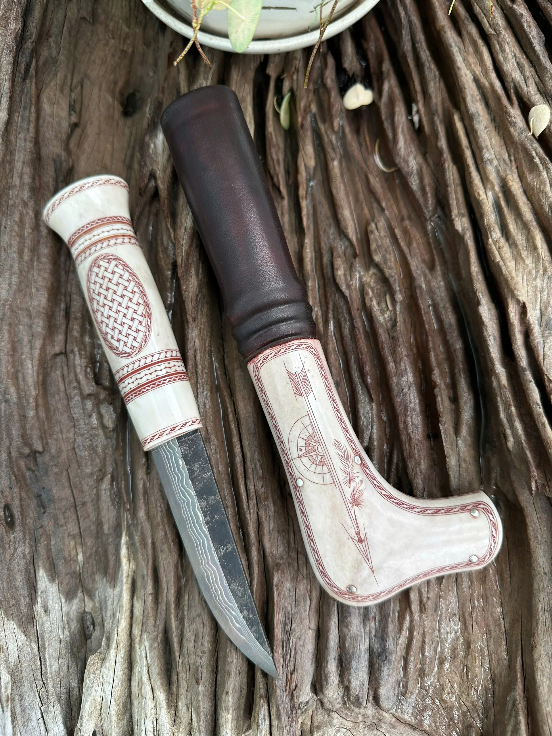 Antler Carving Knive - Sami Style view 2